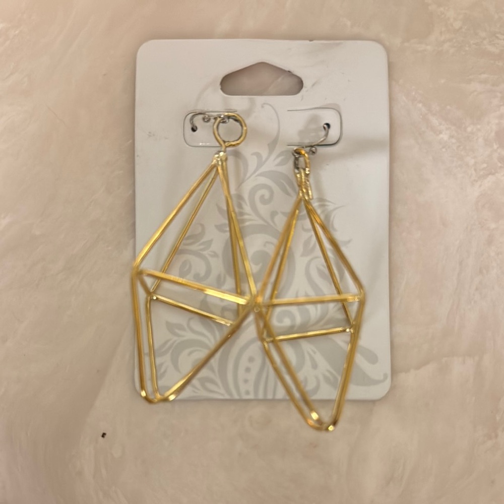 Geometric Gold Earrings